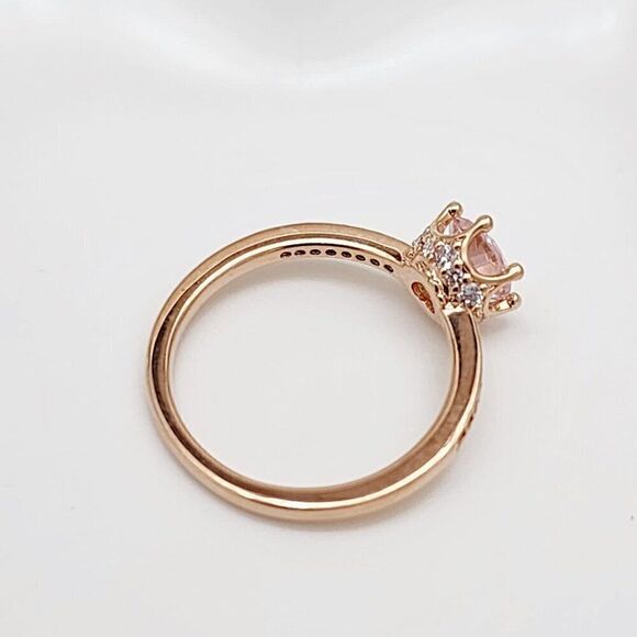 Pandora Sparkling Crown Solitaire Ring Size 8.5 - Picture 3 of 8